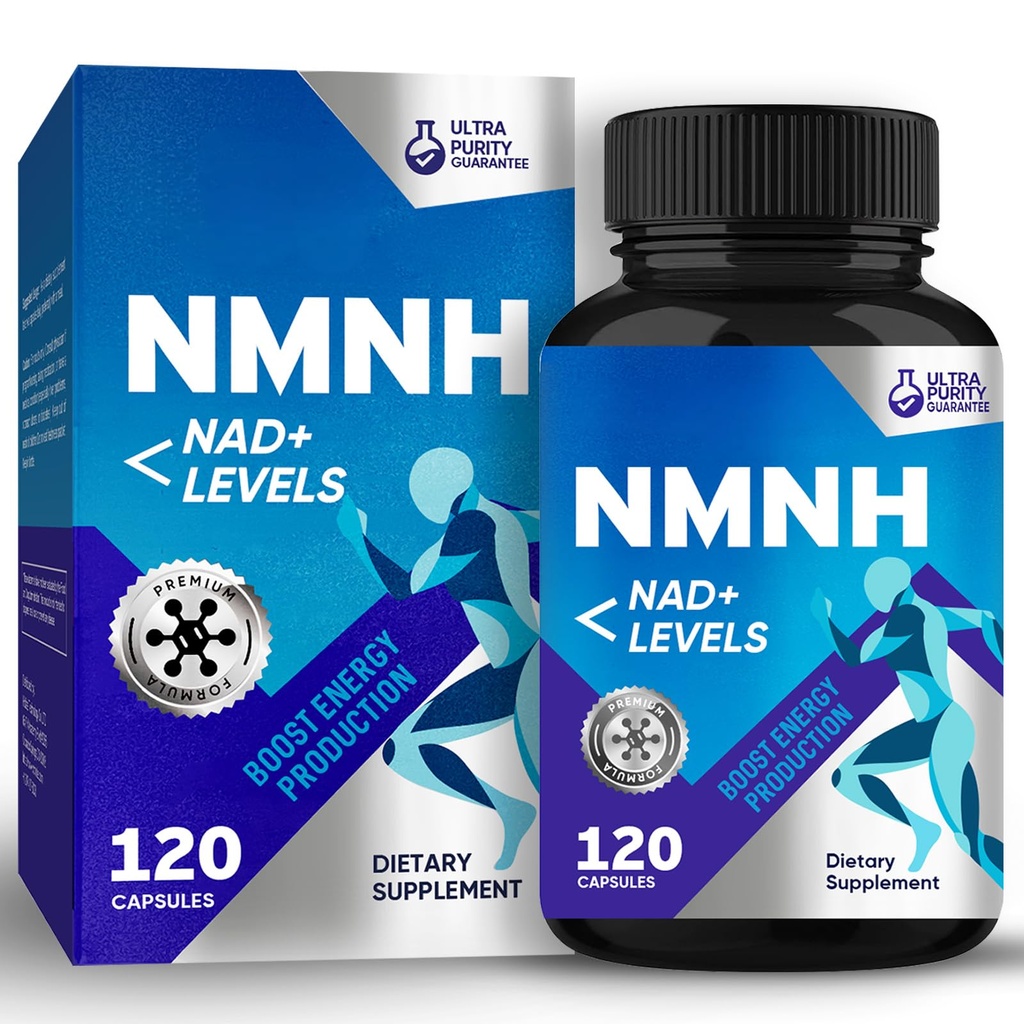 NMNH 1000mg Supplement, 120 Vegan Capsules, Advanced Cellular Vitality & Longevity Formula, High Absorption Dihydronicotinamide Mononucleotide, Non-GMO, 60 Servings