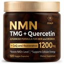 NMN Supplement 600mg + TMG 250mg (2 Capsules) with Quercetin, Resveratrol & CoQ10 | Boosts NAD+ Levels | 1200mg Total Blend | Cellular Energy Support | 120 Veggie Capsules (60 Servings)