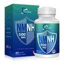 New NMNH 500mg Per Serving (Dihydronicotinamide Mononucleotide), NAD 𝐒𝐮𝐩𝐩𝐥𝐞𝐦𝐞𝐧𝐭𝐬 Pure Organic, More Effective Than NMN for Anti-Aging, Energy, Immunity, Focus - 60 Count
