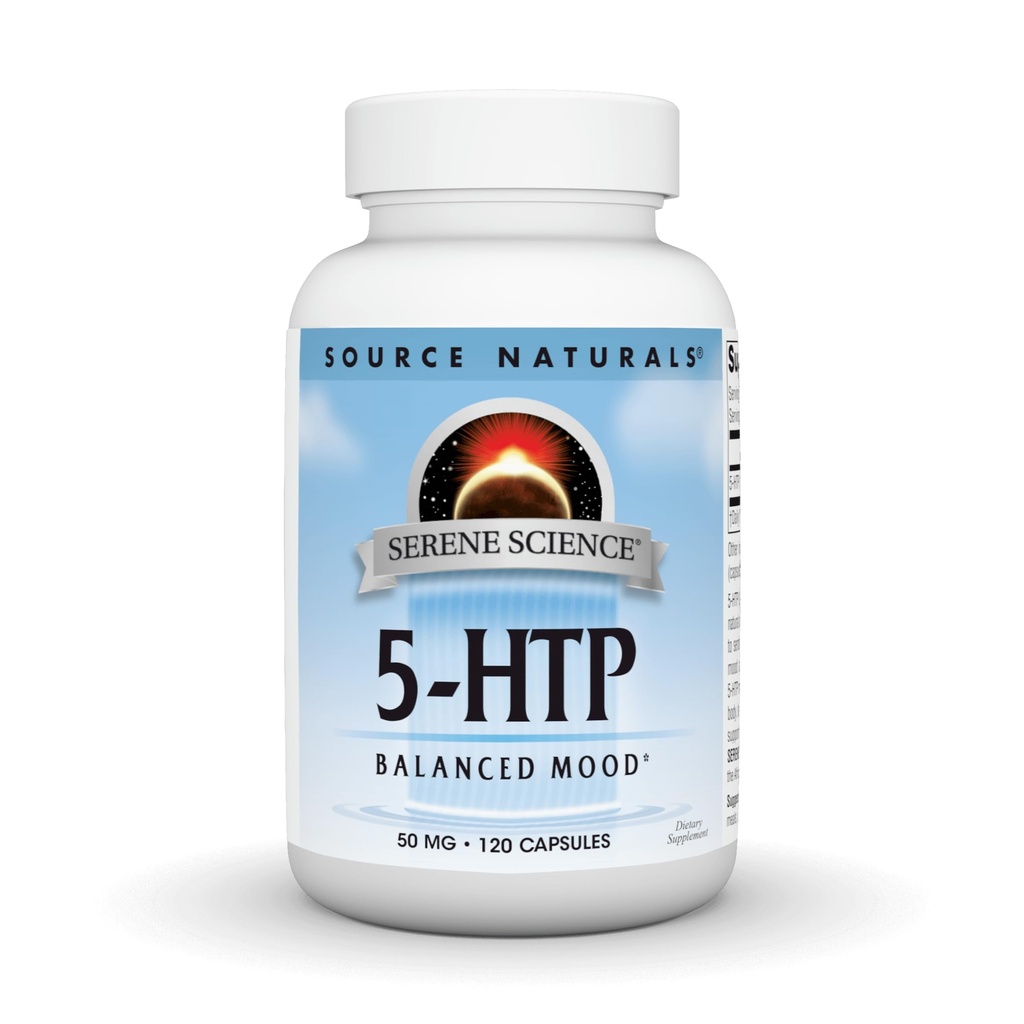 Source Naturals, Serene Science® 5-HTP - 100 mg - 120 Capsules | Promotes a Balanced Mood