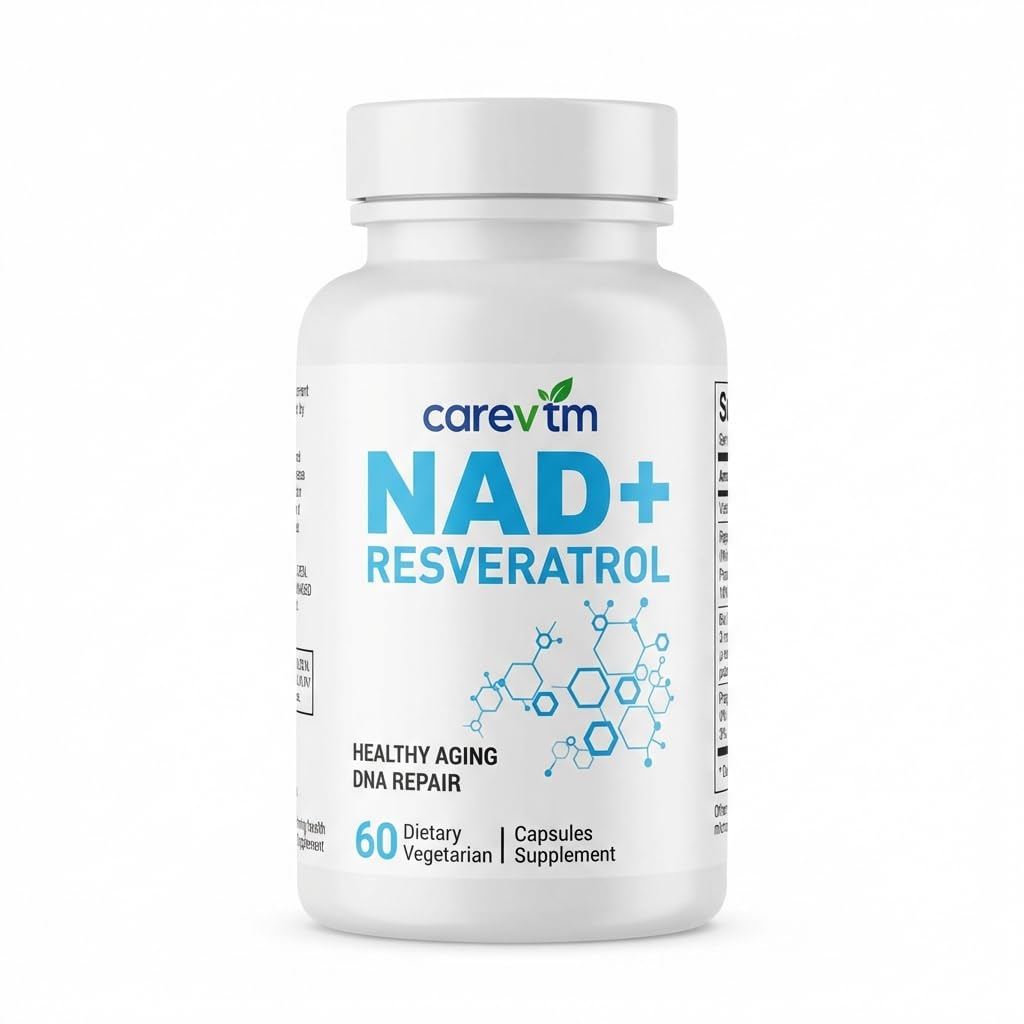 Liposomal NAD+ Complex 500mg,Contains Nicotinamide nucleoside & Spermidine,60Capsules - High-Performance CellularRepair,Mitochondria & Anti-AgingSupport - Optimized Absorption,GMO-Free