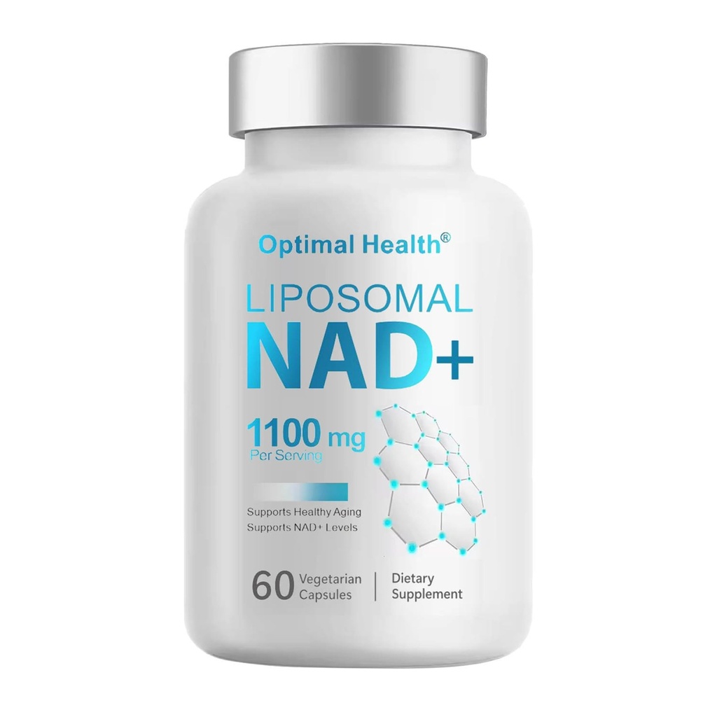 Liposomal NAD+ Supplement with Resveratrol 1100 mg – NMN Supplement Alternative – Third-Party Tested – Advanced NAD Resveratrol – Made in USA – 60 Count