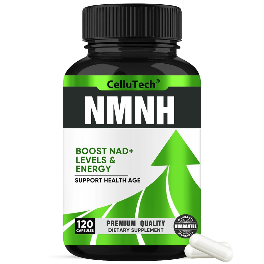 Advanced NMNH Supplement (Dihydronicotinamide Mononucleotide) 500mg - High Purity NAD+ Support Formula - Supports Cellular Energy, Vitality, and Focus - 120 Vegan Capsules