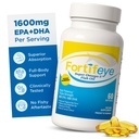 Ωμέγα 3 ιχθυέλαιο 60Count 1600 mg Made in Norway - Υψηλής ισχύος ιχθυέλαιο Ωμέγα 3 Συμπληρώματα Τριγλυκερίδια μορφή με EPA και συμπληρώματα DHA για γυναίκες και άνδρες Δεν Ψάρια Μετά τη γεύση Φυσικό άρωμα λεμόνι