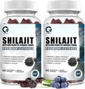 Ιμαλαΐων Shilajit Gummies με 85+ Trace Minerals & Fulvic Acid για την ενέργεια, ανοσοποιητικό, Γνωστική Υποστήριξη Υψηλή Ικανότητα Pure Natural Shilajit συμπλήρωμα για άνδρες & γυναίκες 60 Gummies (2 συσκευασίες)
