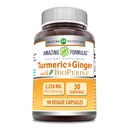 Amazing Formulas Turmeric Curcumin & Ginger με BioPerine συμπλήρωμα 