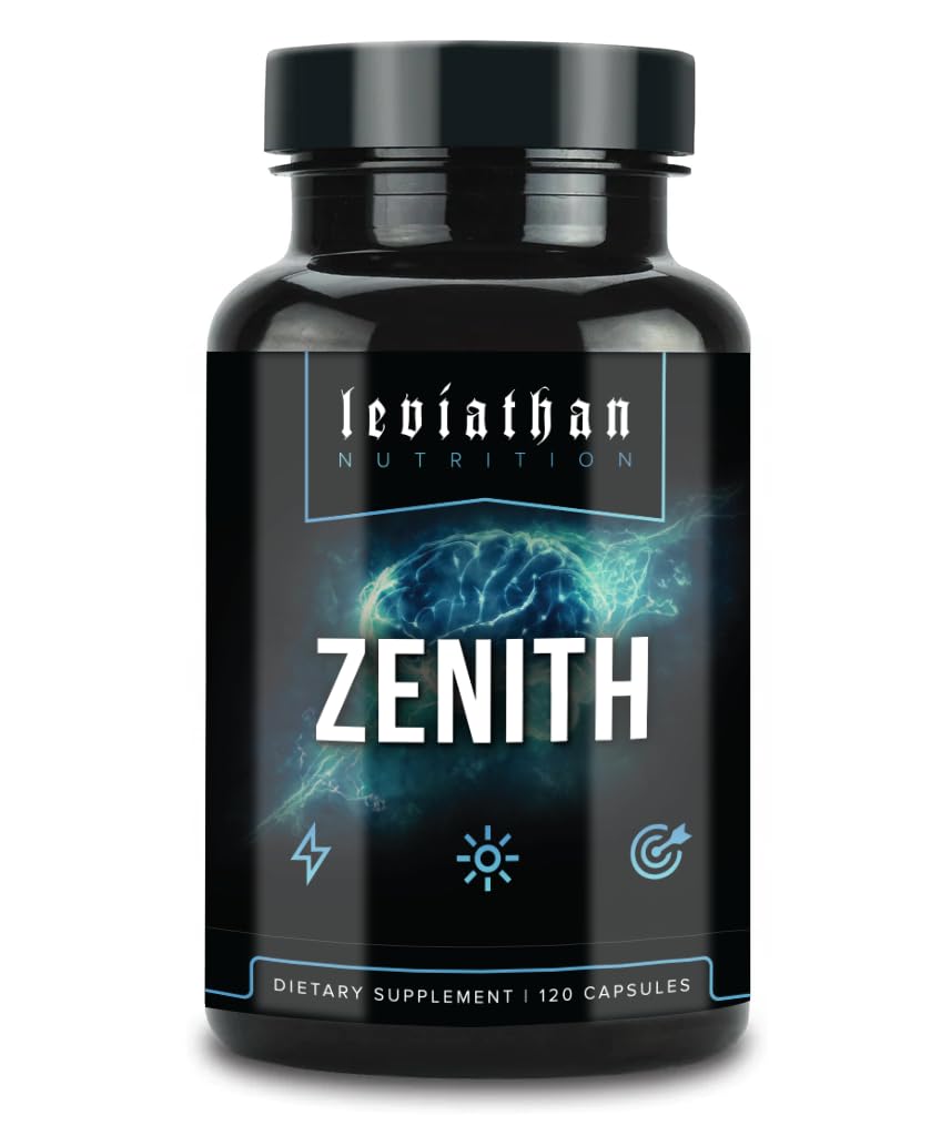 Leviathan Zenith | L-Tyrosine, Acetyl L-Carnitine, Uridine, KSM-66 Ashwagandha, L-Theanine for Men and Women