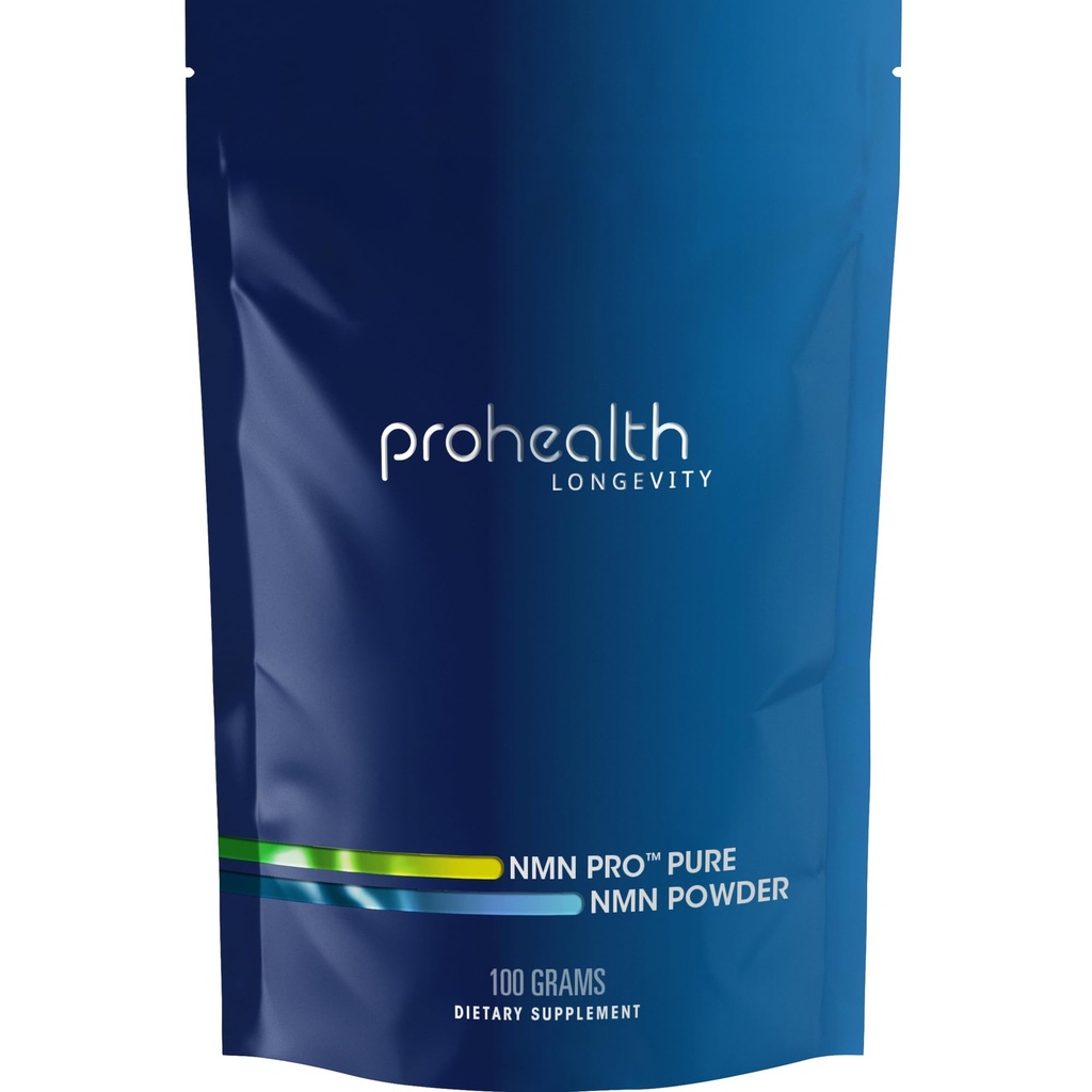 ProHealth NMN Pro Powder (100 Grams) Clinically Studied Uthever® NMN. NAD+ Precursor for Cellular Energy, Mitochondrial Support & Healthy Aging. USA Manufactured, Triple Lab-Tested