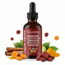 Glucora Berberina Liquida Gotas, Glucora Ceylon Cinnamon Berberine Liquid Gotas | 10-in-1 Herbal Formula | Sugar-Free, Vegan Liquid Supplement | 2 fl oz
