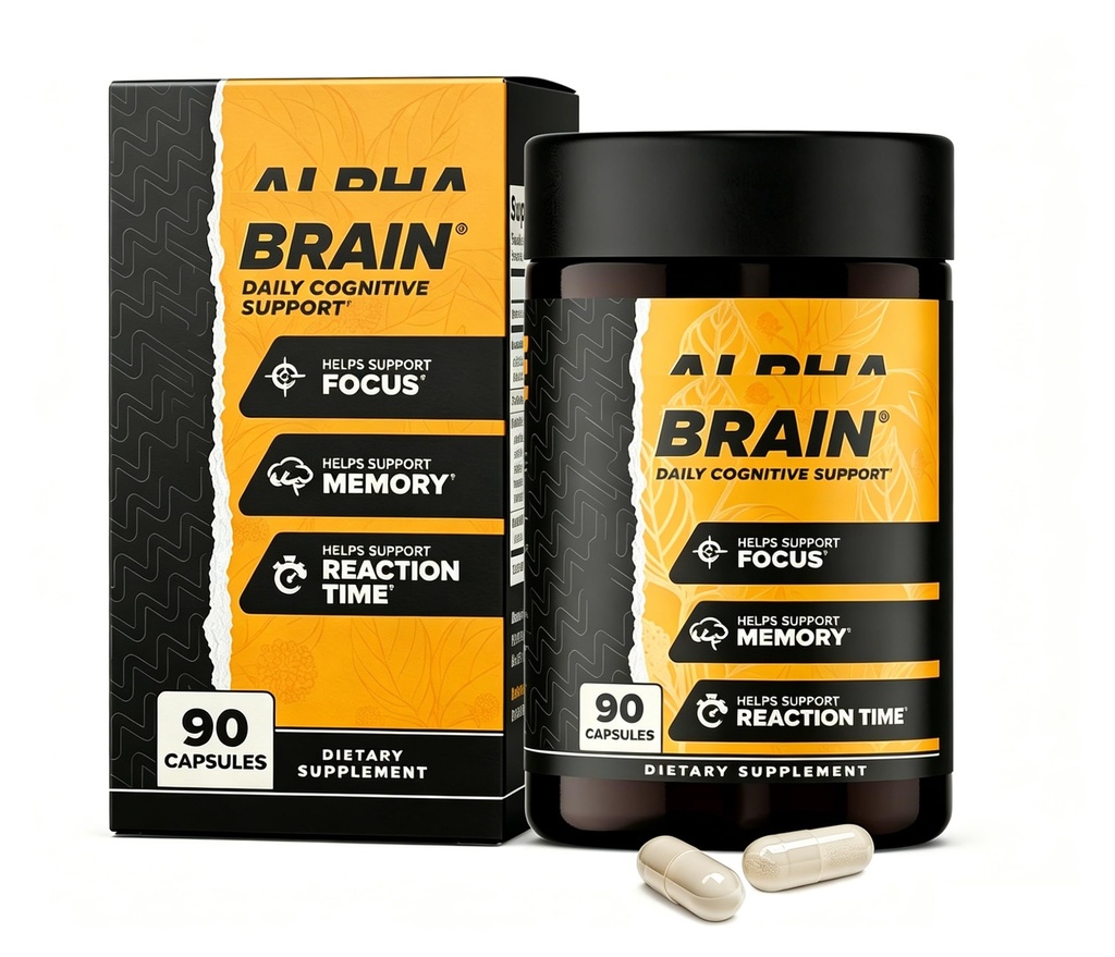 Brain Nootropic Brain Supplement for Focus, Memory, Mental Clarity, Cognitive Support with L-Theanine and Vitamin B6, 90 Count