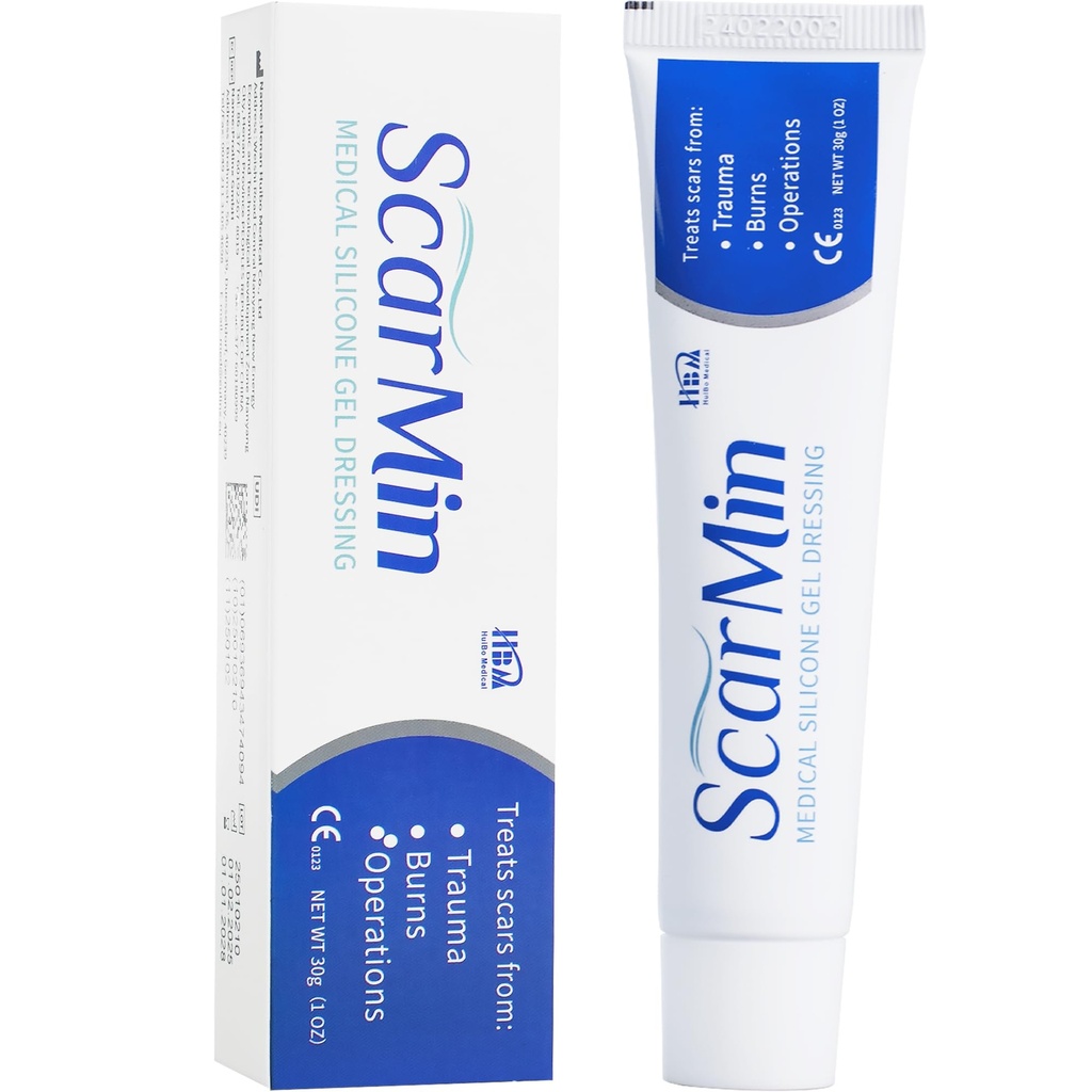 Silicone Scar Gel for Old & New Scars, Advanced Scar Removal Cream, Medical Grade Silicone Scar Cream Treatment for Surgical, C-Section, Burns, Keloids & Acne (1.05 oz) 30g