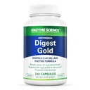 Enzyme Science Digest Gold, 240 Capsules - Maximum Strength Vegan Enzyme Supplement for Better Digestion with Amylase, Lipase and Protease