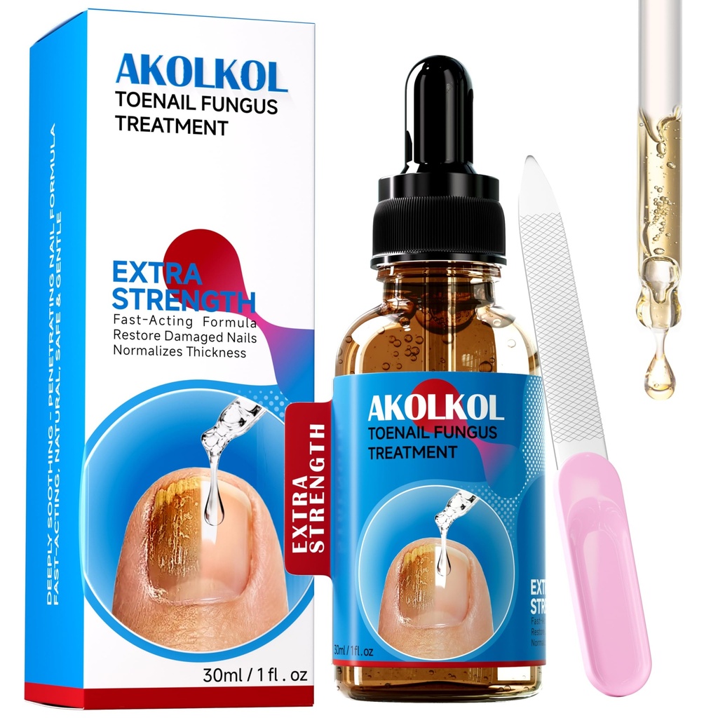 Toenail Fungus Treatment Extra Strength, Natural Plant Extract Nail Care for Damaged & Discolored, Toe Nail Fungus Treatments, Fungus Nail Treatment, Toe Fungus Treatment for Toenail Safely and Gently