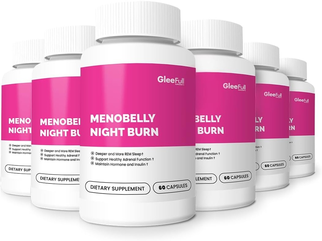 GLEEFULL SUPPS Μενο Belly Night Burn - 6 μπουκάλια