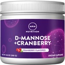 MRM Nutrition D-Mannose + Cranberry Powder - Urinary Tract & Bladder Health Support for Women and Men, Low-Sugar, Gluten-Free, Vegan Supplement, Cranberry Flavored - 40 Servings