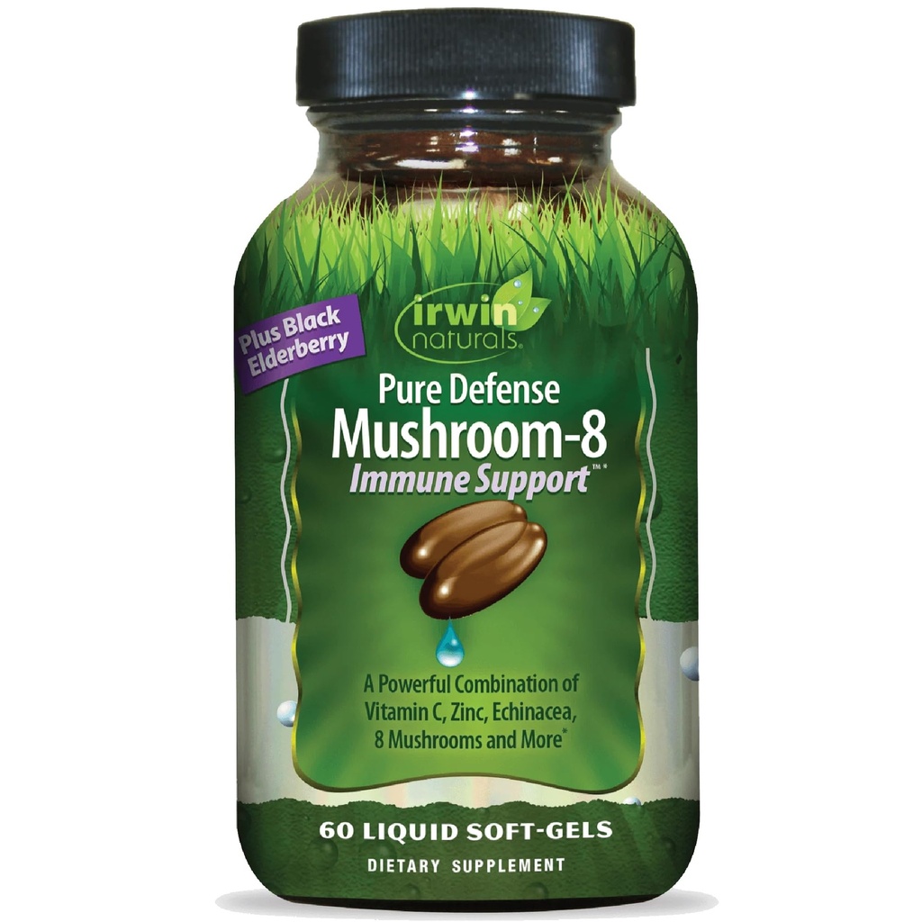Irwin Naturals Pure Defense Mushroom-8 Ανοσοποιητική υποστήριξη 60 Sgels