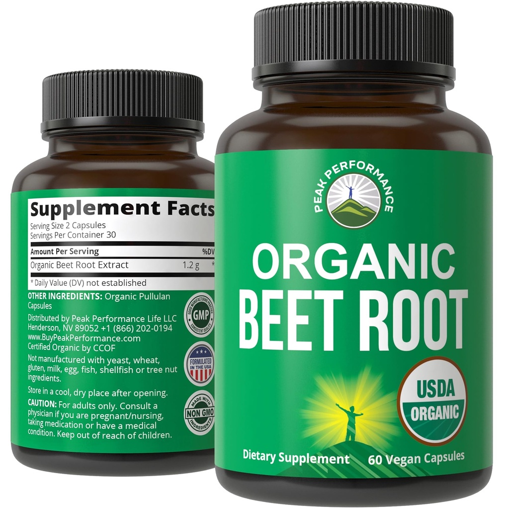 Κάψουλες Organic Beet Root Vegan. Μπιζέλια Juice Powder Super Food Χάπια 1200 mg. Συμπλήρωμα υποστήριξης πολυφαινόλης για γυναίκες και άνδρες
