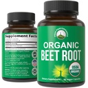 Κάψουλες Organic Beet Root Vegan. Μπιζέλια Juice Powder Super Food Χάπια 1200 mg. Συμπλήρωμα υποστήριξης πολυφαινόλης για γυναίκες και άνδρες