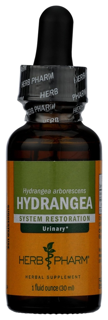 Herb Pharm Hydrangea Liquid Extract Drops for Urinary System Support, 1 Oz