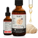 Auri Lion’s Mane Liquid Elixir - Συμπληρώματα εγκεφάλου για τη μνήμη και την εστίαση με Λειτουργικά Μανιτάρια - Lions Mane συμπλήρωμα - Full Spectrum Lion's Mane Extract - Όχι GMO, Vegan Mushroom Tigture