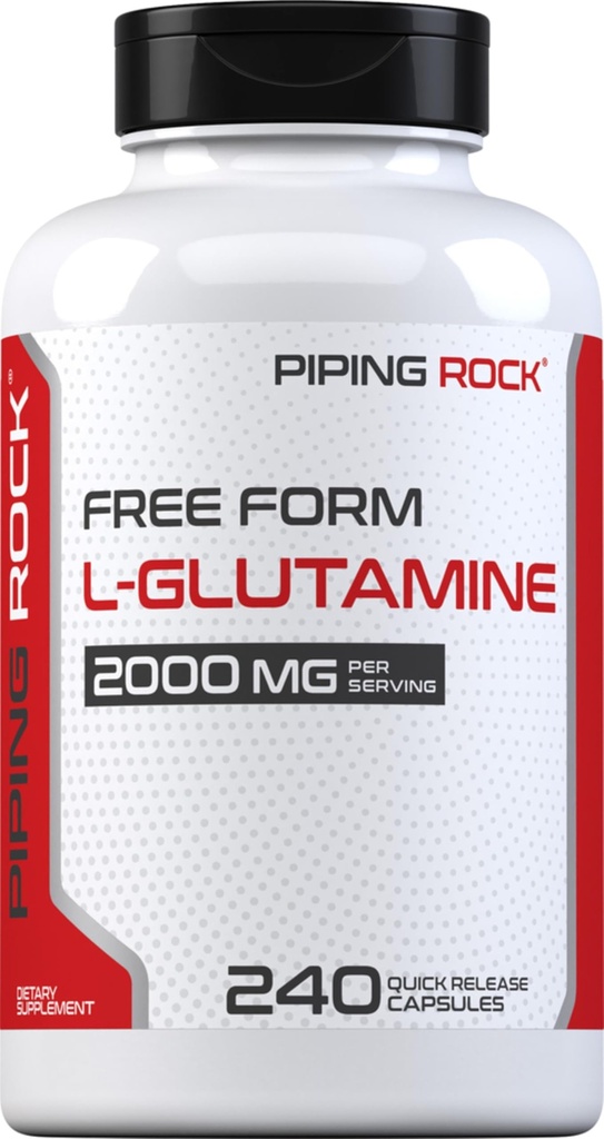 Piping Rock L Glutamine Powder Capsules 