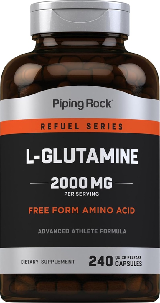 Piping Rock L Glutamine Powder Capsules 