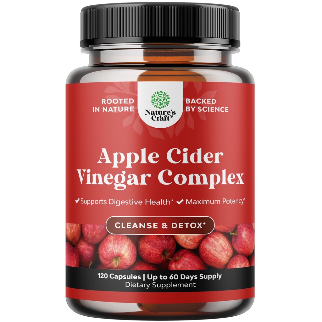 Καθαρισμός κάψουλες μηλίτη μηλίτη - ACV Cleanse και Detox χάπια για την υγεία των ούλων και της πέψης με αδυνατίσματος Cayenne - Extra Strength ACV κάψουλες για τον καθαρισμό των ούλων και πλήρη αποβολή σώματος (60 Services)