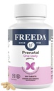 FREEDA Προγεννητική Βιταμίνη - Kosher Προγεννητικές - Προγεννητικές Βιταμίνες με Σιδήρο, Προγεννητικό Φολικό Οξύ, Χολίνη, Βιταμίνη D - Μία Καθημερινή Προ Natal Multivitamin Υποστήριξη για Έγκυες & Γαλακτωτές Γυναίκες (250)