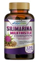 VITAMISAN Milk Thistle silimarina with Dandelion, Fennel. Licorice, Artichoke Alfalfa Detox & Cleansing Formula Support Liver 120 Capsules