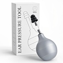 Ear Pressure Relief Device for Alleviating Migraine, Tension, and Tinnitus - Ringing Ears Solution, Headache Relief Cap, Airplane-Friendly, Includes 3 Sizes of Soft Earplugs