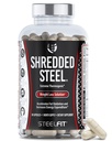 SteelFit Shredded Steel - Extreme Weight Loss Supplement - Thermogenic - Fat Loss - Energy - Boost Metabolism - Appetite Suppressant - Yohimbine - Teacrine - Paradoxine - 90 Count, 1 Month Supply