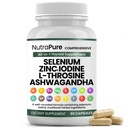 Thyroid Support - Thyroid Support for Women & Men | Selenium, Iodine, L Tyrosine, Ashwagandha, Bladderwrack, Turmeric, Kelp, Schisandra, Zinc - 60 Capsules (1 Bottle)