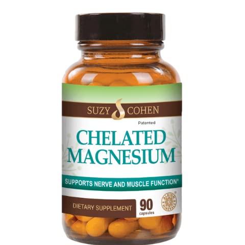 Chelated Magnesium Capses - Υποστηρίζει τα νεύρα και τη λειτουργία των μυών - 90 Κάψουλες - από Suzy Cohen, RPh