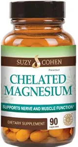Chelated Magnesium Capses - Υποστηρίζει τα νεύρα και τη λειτουργία των μυών - 90 Κάψουλες - από Suzy Cohen, RPh