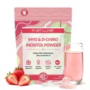 Myo & D-Chiro Inositol Powder 40:1 Ratio for Women's Hormone Balance & Ovarian Support - with Folate, DIM, Zinc, Magnesium Glycinate & Vitamin D3, 30 Servings (Strawberry)