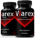 (2 Pack) Viarex Capsules, Official Formula for Men to Support Stamina and Peak Performance, All Natural Male Pills for Daily Nutrition & Well-Being, Viarex Pastillas Review (120 Capsules)