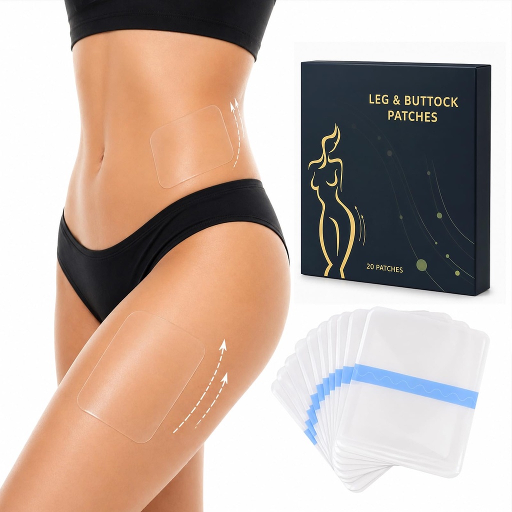Large Size Lift Patches for Butt & Legs Abdomen Arms 20 Pcs Invisible Legs Lift Tape Sweatproof Skin Lifting Patches for Firming & Smoothing Saggy Skin 4.5x5 in Waterproof Body for Women