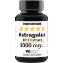 MONOHERB Astragalus Extract 1000 mg - 90 Vegetarian Capsules