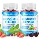 Ashwagandha Gummies with Vitamin D2 - Vegan Stress Relief & Relaxation Support, Mixed Berry Flavor, Plant Based Adaptogen Supplement for Calm & Balance, 300mg Ashwagandha Root,120 Gelatin Free Gummies