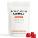 Foundation Gummies, 500mg Urolithin A Supplement Gummies for Women & Men, Strawberry Flavored, 60 Gummies