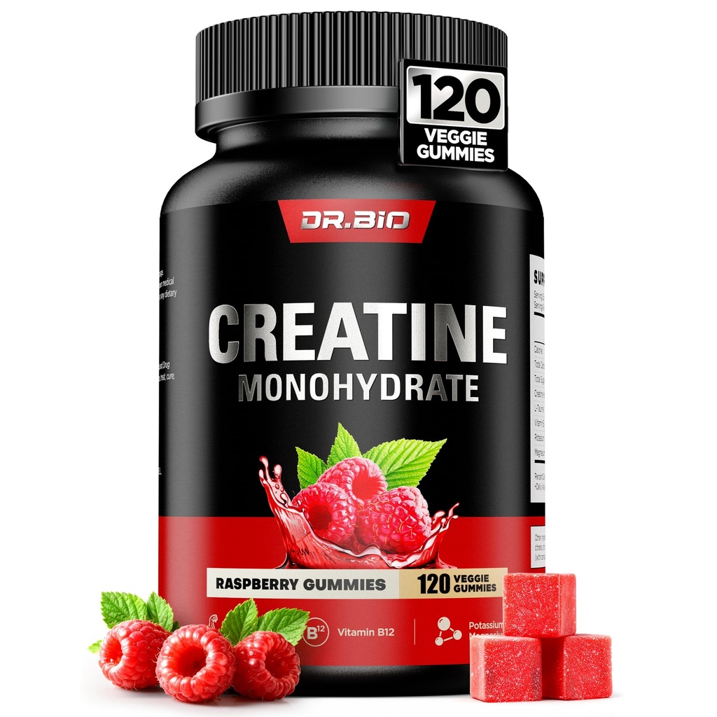 Instant Boost Creatine Monohydrate Gummies, Complex Formula with Real 5000mg Creatine, L-Taurine, B12, Mg & K, Pre-Workout Creatine for Women & Men to Support Muscle, Energy, Recovery, Vegan, 0 Sugar
