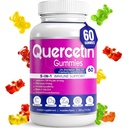 Quercetin Gummies by BioVitalica - Quercetin με Bromelain Vitamin C και Zinc & Elderberry + Βιταμίνη D3-5 σε 1 Ανοσολογική Υποστήριξη - Ψευδάργυρος Quercetin 750 mg για Παιδιά και Ενήλικες (1)