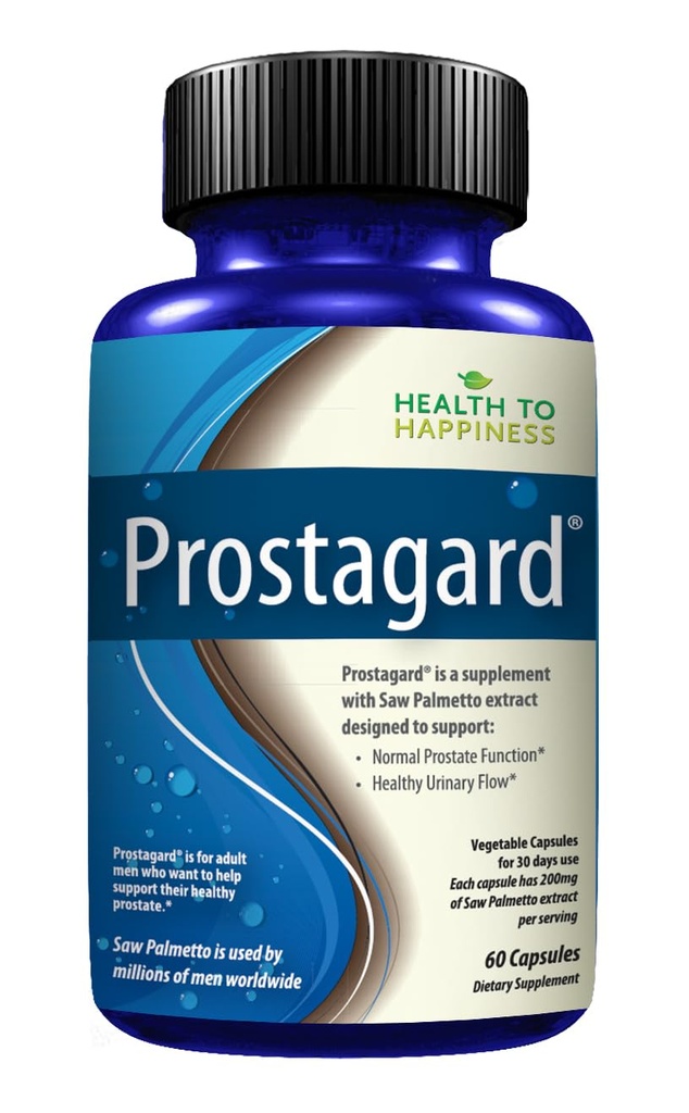 ProstaGard Saw Palmetto Supplement for Men’s Prostate Health and Healthy Urinary Flow | 60 Capsules | 30 Day Supply