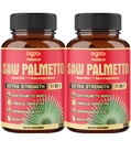2 Packs 60 Counts 4 Months - Saw Palmetto Capsules 5300 mg - 11in1 with Ashwagandha, Turmeric, Tribulus, Maca, Green Tea, Holy Basil & More - Extract for Prostate, Skin & Immune Support