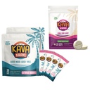 Citrus Berry Kava Drink Mix 60 Pack & Passion Orange Guava Kava Candy 30 Pack – Alcohol Alternative with Buzz, Mood Support, Stress Relief Calming Bites Without Alcohol - Calming Drink Mix Alternative
