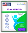 Live To Shine Relax & Unwind Stress Relief Patches – 30 USA Made Herbal Calm with Valerian, Passionflower & Hops – Fast Acting Transdermal Support for Work, Travel & Sleep