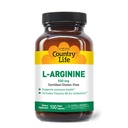 Country Life L-Arginine Caps με βιταμίνη Β-6, 500mg, 100 Vegan Caps, Certified Gluten Free, Certified Vegan