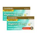 GoodSense Aspirin 81 Mg Enteric Safety Coated Tablets, 120 CT (Pack of 2)
