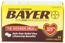 Bayer Genuine Aspirin Tablets, 325 mg, 24 count (Pack of 6)