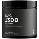 Toniiq 1300mg NAC - 2 Μήνες Προμήθεια - min. 98%+ Δοκιμασμένη καθαρότητα - Εξαιρετικά υψηλής αντοχής Βιοδιαθέσιμο συμπλήρωμα κυστεΐνης NAC - 120 χορτοφαγικές κάψουλες N Acetyl Cysteine - Lab Tested TQ
